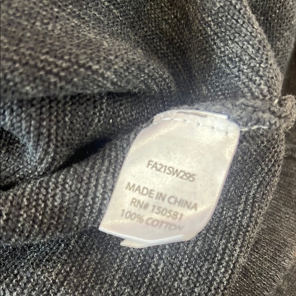 Gray Quarter Zip Up Sweater Flag & Anthem NWT - Picture 5 of 5